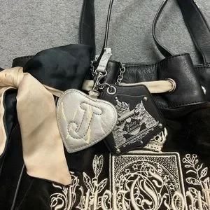 希少■JUICY COUTURE ベロア ハンドバッグ ブラック×シルバー Juicy Couture | Bags | Y2k Juicy Couture Velour Bag | Poshmark